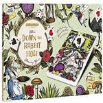 Down the Rabbit Hole - Alice in Wonderland Themed Corn Hole Game / Bean Bag Toss Game by Professor Puzzle.