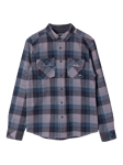 KAVU Buffaroni Check Flannel Shirt, Stormy Weather