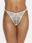 Boux Avenue Boux Avenue Jada Thong - Oyster, Beige, Size 16, Women