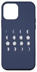 Coque pour iPhone 12 mini 12 phases de lune astronomie ciel nocturne Meme