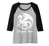 Womens Dragon Mom Tee Fantasy Mother Mythical Mama Mummy Dragons Raglan Baseball Tee