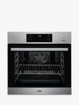 AEG BES355010M Built In Electric Single Oven with Steam Function, Stainless Steel