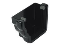 Floplast REN1BL 110mm Niagara Ogee Gutter - Left Hand External Stopend - Black