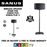 SANUS WSS52 Black Single Wireless Speaker Stand For Sonos Five and PLAY:5
