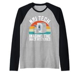 MRI Tech Imaging the inner Mysteries Radiology Raglan Baseball Tee