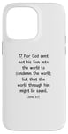 iPhone 14 Pro Max John 3:17 King James Bible Verse, KJV Case