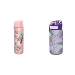 Ion8 Gourde Étanche Svelte, sans BPA, 500ml, Koalas & Bouteille Unicorn pour enfants, sans fuite, sans BPA, Licornes - 350 ml