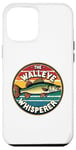 iPhone 12 Pro Max Vintage Walleye Drawing: The Walleye Whisperer Fisherman Case