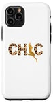 iPhone 11 Pro Animal Letters Red Rose Chic,Chic Writing, Leopard Climbing Case