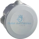 Bocchiotti Junction Box Round Diameter 80x40 IP44 Gray B04462 Access