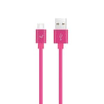 W Wonder Full Power - Cable USB-A vers Micro-USB - 2m - Rose