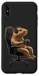 Coque pour iPhone XS Max Capybara Gamer Casque de jeu vidéo pour adolescents et joueurs de jeux