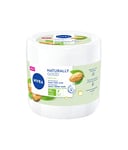 NIVEA NATURALLY GOOD Family Care Crème multi-usage pour toute la famille (1 x 450 ml), Crème 3-en-1 enrichie en huile d’amande douce 100% naturelle, Crème visage- corps–mains