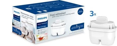 Cartouche Filtre à EAU Philips Pack de 3 FiltreS pour Carafes Filtrantes Philips Gamme Mayflower