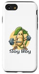 Coque pour iPhone SE (2020) / 7 / 8 Faites le plein d'énergie grâce à la protéine de soja Funny Soy Boy Design