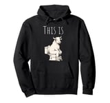 Funny Bull Sitting on Toilet – Hilarious Animal Adult Joke Pullover Hoodie