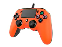 Nacon Compact Controller - Color Edition - Spelkontroll - Kabelansluten - Orange - För Sony Playstation 4