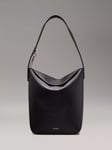 Calvin Klein Soft Sculpt Bucket Bag, Ck Black