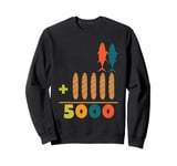 Jesus 2 Fishes 5 Breads 5000 Chosen Against The Sweatshirt