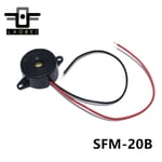 SFM-20B DC3-24V Durable 3-24V Sonore Piézoélectrique D'alarme 95DB Continue Son Beeper Pour Arduino Voiture Van