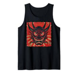 Oni Yokai Devil Mask Japanese Art Samurai Ukiyo-e Tank Top