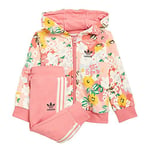 adidas GN2257 Hoodie Set FZ Tracksuit Baby-Girls Top:Trace Pink/Multicolor/Hazy Rose Bottom:Hazy Rose s21/cream White 1218