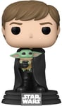 Funko Pop Figur Funko Pop! Star Wars The Mandalorian Luke Skywalker Med Grogu Vinyl Figur 482 58290