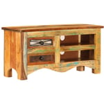 Helloshop26 - Meuble télé buffet tv télévision design pratique 80 cm bois de récupération massif