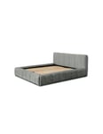 Lit coffre 180x200 coloris gris - Collection COCOON