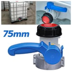 Robinet à clapet DN50 pour cuve 1000 litres IBC, IBC Adaptateur de Robinet Raccord Rapide, 75mm