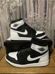 Jordan 1 Retro High OG Black/White Mens Size UK 10 EUR 45 US 11 DZ5485-010