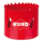 Ruko HSS Bi-Metal Hole Saw with Varied Toothing, Red Finish, 95 mm Diameter, R106095