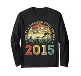 10 Years Old Awesome since January 2015 10th Birthday Boys Long Sleeve T-Shirt