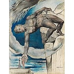 William Blake Antaeus Dante Last Circle Of Hell Art Print Canvas Premium Wall Decor Poster Mural