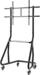 Hama 49-100" TV-Stander m. hjul, sort