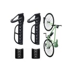 Gabrielle - 2Pcs Porte-Vélo Pour Garage Avec Plateau à Pneus,Support Mural Pour Vélo,Crochet Vertical Pour Vélo D'intérieur