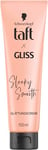 Taft x Gliss Crème lissante Sleeky Smooth (150 ml), crème coiffante pour cheveux lisses sans fer à lisser, avec protection supplémentaire contre le sèche-cheveux et les frisottis