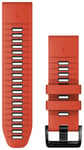 Garmin QuickFit 26 mm Flame Red/Graphite silikonarmband 010-13281-04