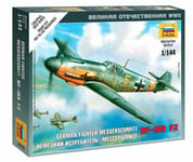 Messerschmitt Bf 109 F-2 Plastique Kit 1:72 Model Zvezda