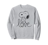 Peanuts Snoopy And Woodstock Love Outline Sweatshirt