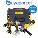 Dewalt DCK383 18v Brushless DCD796 Drill DCF887 Impact DCG412 Grinder Bare TSTAK