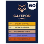 CafePod Flavoured Coffee Pods Nespresso Compatible Variety Pack 60 Aluminium Pods