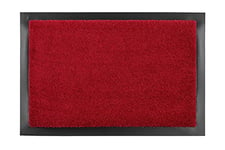 Carpido Selena Paillasson - Paillasson - Raclette de saleté - Tapis d'entrée - Paillasson - Tapis de propreté, Rouge, 40 x 60 cm