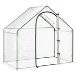 Portable Walk-in PVC Greenhouse with Zipped Door for Flowers Plant