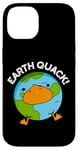 Coque pour iPhone 14 Earth Quack Jeu de mots drôle tremblement de terre