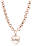 Barbie Rose Gold Coloured Heart Charm Pendant Necklace female