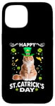 Coque pour iPhone 15 Maine Coon Cat Happy St Catricks Day St Patricks Day Cats