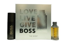 HUGO BOSS BOSS THE SCENT GIFT SET 50ML EDT + 150ML DEODORANT SPRAY - MEN'S. NEW