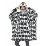 Oversized hoodies sweatshirt dam vinter hoodies fleece jätte tv-filt med ärmar Pullover oversize dam hoodies sweatshirts style 18