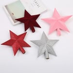 Christmas Decorations Plastic Pentagram Tree Top Star Pink 23cm